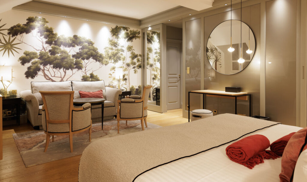 Domaine de la Bretesche, chambre par ID Plume, 4
